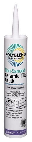Polyblend PC38110N-6 10.5 oz Tile Caulk in Bright White