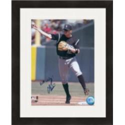 Autograph Warehouse 410260 Clint Barmes Autographed 8 x 10 in. Photo Colorado Rockies No.2 Matted & Framed