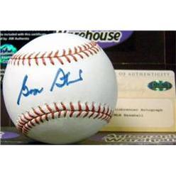 Autograph Warehouse 410667 George Steinbrenner Autographed Baseball OMLB New York Yankees Owner World Series Champions Steiner Sports Authentication