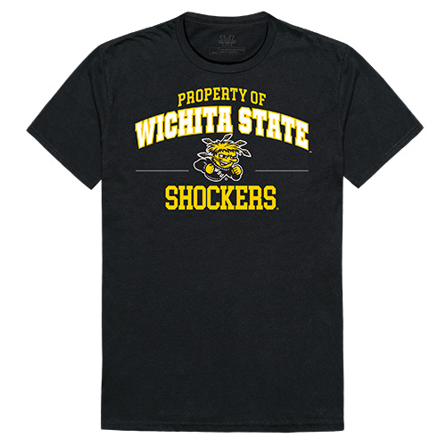 W Republic Apparel 517-158-E27-01 Wichita State University Property College Tee Shirt - Black&#44; Small