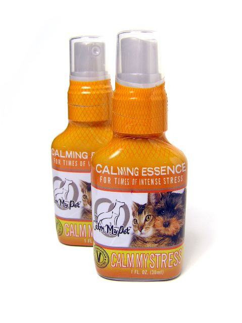Calm My Pet CMP880 Unscented Organic Calming Spray for Cats and Dogs- 1 oz.
