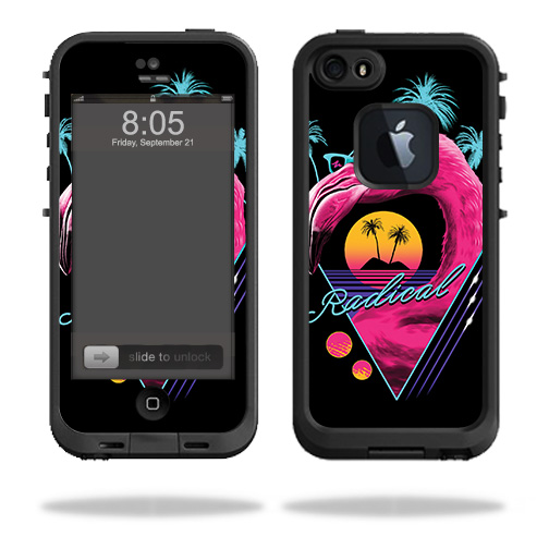 MightySkins LIFIP5S-Radical Flamingo Skin for Lifeproof iPhone 5&#44; 5S & SE Case Fre - Radical Flamingo