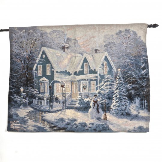 Hi-Line Gift TXPC-014 High Density Tapestry Picture Blessings of ChristmasTea Time
