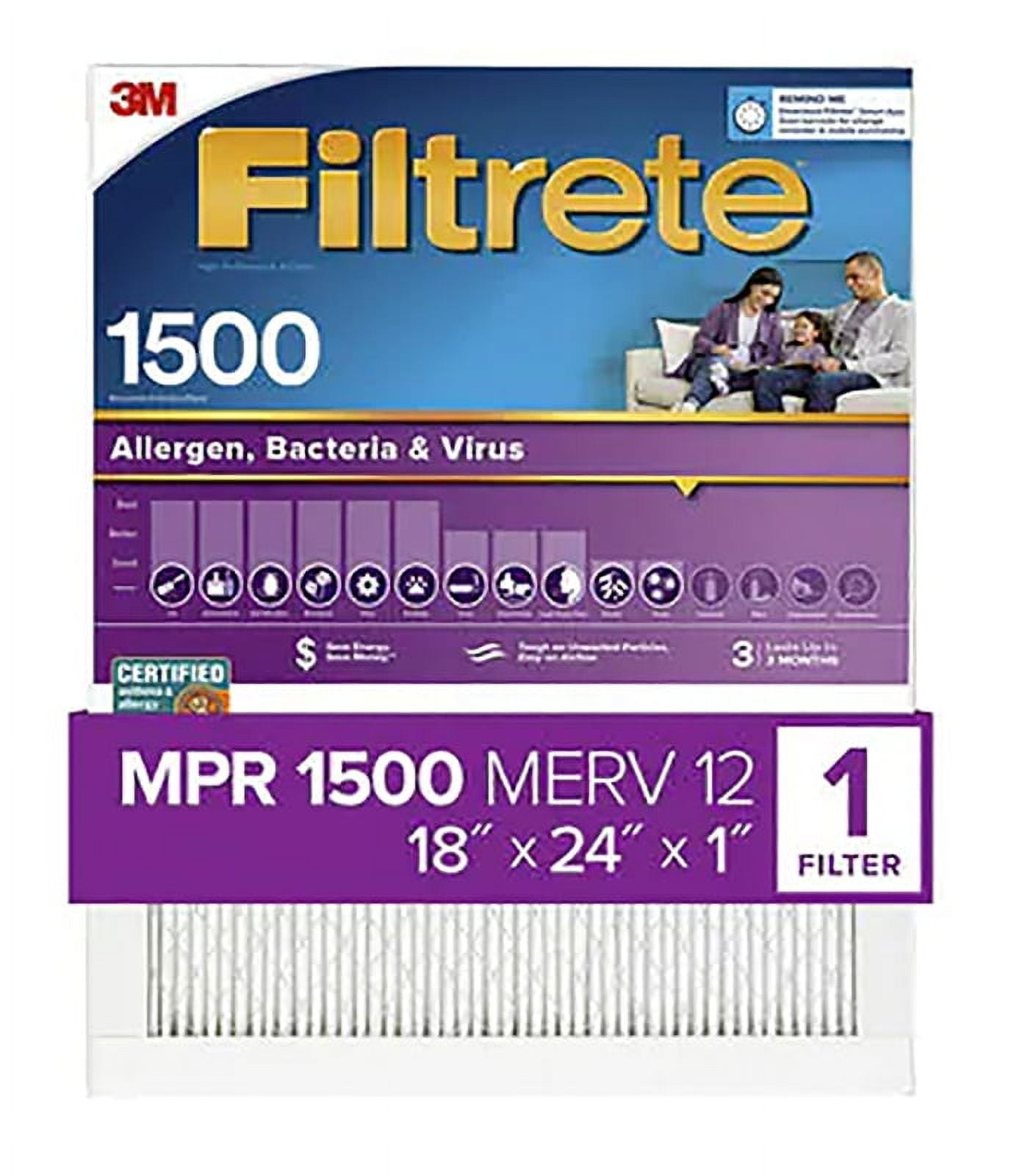 3M 2021DC-6 18 x 24 x 1 in. Filtrate Healthy Living Filter - 1500 MPR- pack of 4