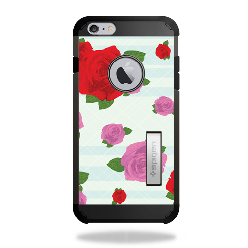 MightySkins SPTAI6PLKI-Roses Skin for Spigen iPhone 6 Plus Tough Armor Kickstand Case Wrap Cover Sticker - Roses