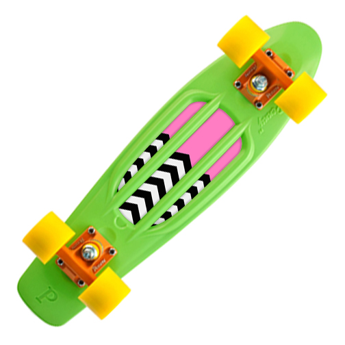 MightySkins PENORIGIN-Pink Chevron Skin for 22 in. Penny Board Original Skateboard, Pink Chevron