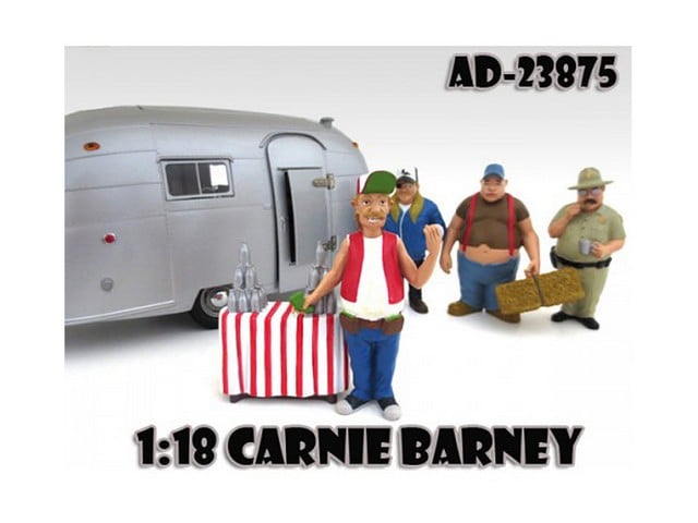 American Diorama 23875 Carnie Barney Trailer Park Figure for 1-18 Diecast Model Cars
