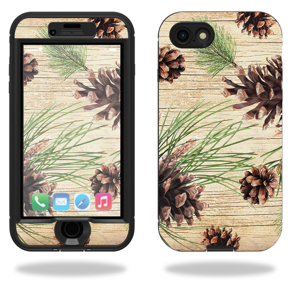 MightySkins LIFIP7NUD-Pine Collage Skin for Lifeproof Nuud iPhone SE 2020 7 & 8 Case - Pine Collage