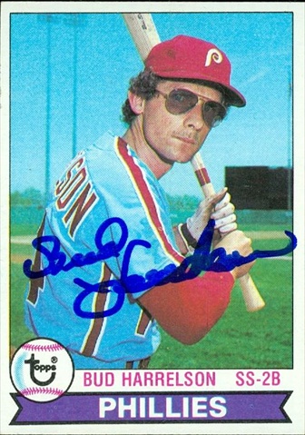 Autograph Warehouse 45387 Bud Harrelson Autographed Baseball Card Philadelphia Phillies 1979 Topps No .118