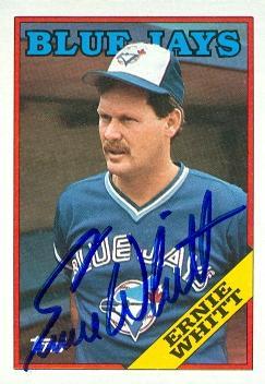 Autograph Warehouse 104445 Ernie Whitt Autographed Baseball Card Toronto Blue Jays 1988 Topps No. 79