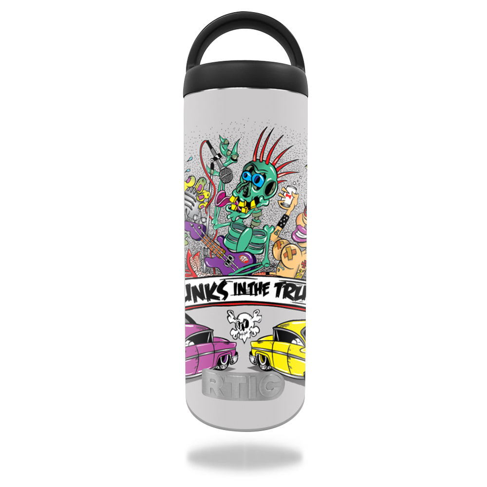 MightySkins RTBOT18-Punks in the Trunk Skin for RTIC 18 oz Bottle 2016 Wrap Cover Sticker - Punks in the Trunk
