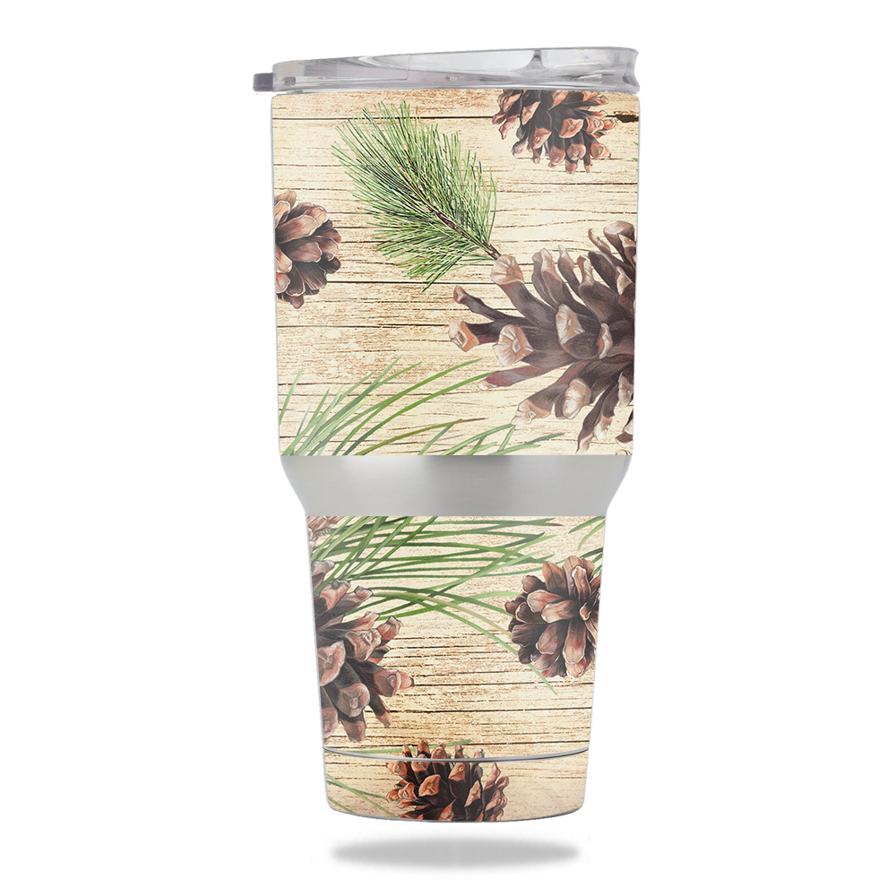 MightySkins METUM30-Pine Collage Skin for Members Mark 30 oz Tumbler - Pine Collage