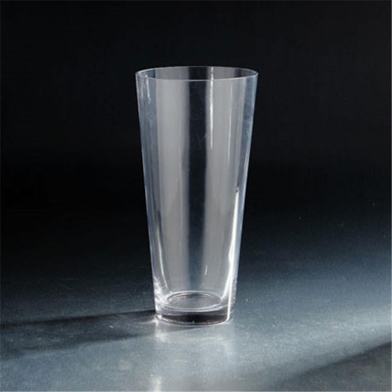 Diamond Star 60003 10 x 5 in. Glass Vase&#44; Clear