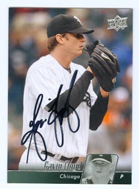 Autograph Warehouse Gavin Floyd autographed baseball card (Chicago White Sox) 2010 Upper Deck No.139