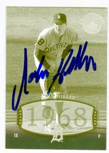 Autograph Warehouse John Hiller autographed baseball card (Detroit Tigers) 2004 Upper Deck Timeless Teams No.30 1968 Tigers
