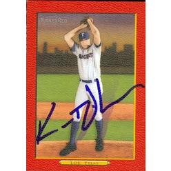 Autograph Warehouse 48990 Kameron Loe Autographed Baseball Card Texas Rangers 2006 Topps Turkey Red No .496