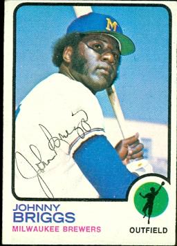 Autograph Warehouse 47636 Johnny Briggs Autographed Baseball Card Milwaukee Brewers 1973 Topps No .71