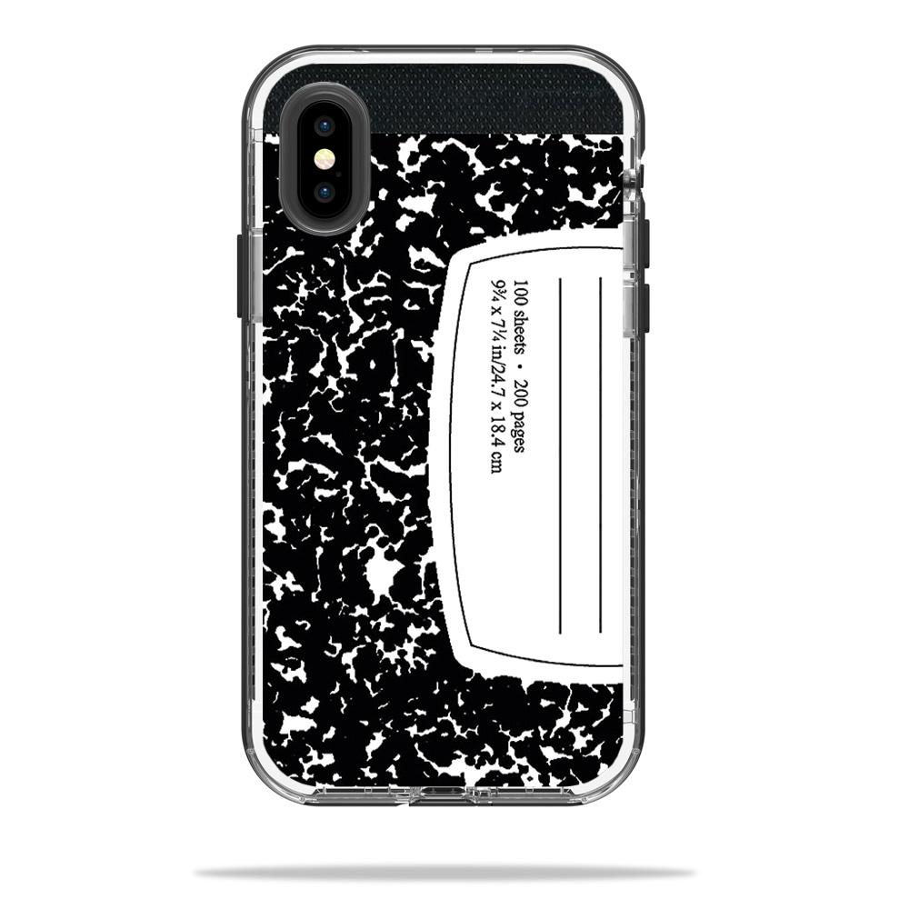 MightySkins LIFNIPX-Composition Book Skin Decal for LifeProof NEXT iPhone X or XS Case - Composition Book