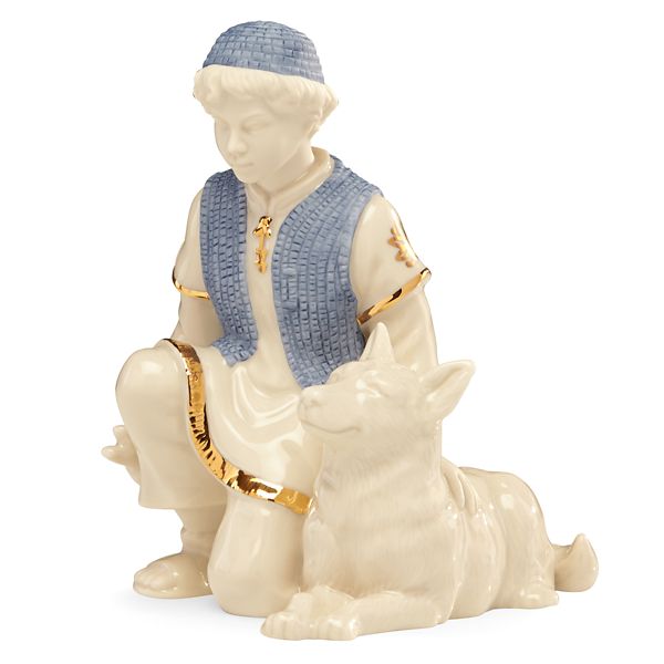 Lenox 853743 First Blessing Nativity Shepherd Boy & Sheep Dog Figurine