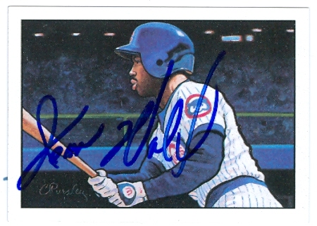 Autograph Warehouse 66543 Jerome Walton Autographed Baseball Card Chicago Cubs 1990 Topps Bowman Sweepstakes