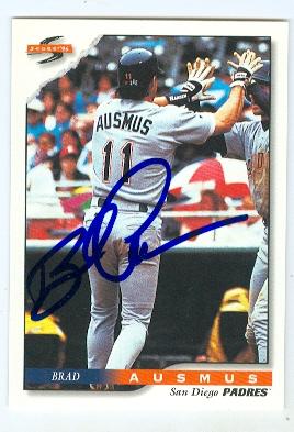 Autograph 120240 San Diego Padres Sc 1996 Score No. 479 Brad Ausmus Autographed Baseball Card