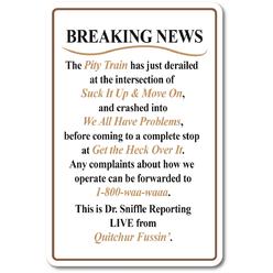 SignMission Z-A-Breaking News 7 x 10 in. Aluminum Sign - Breaking News