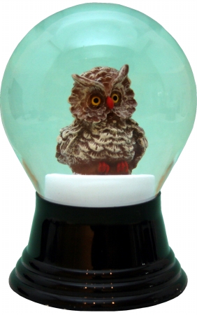 PERZ PR1596 Perzy Snowglobe - Medium Owl