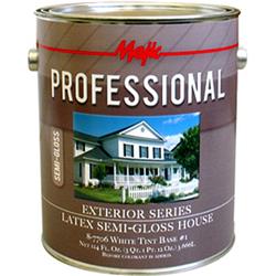 Yenkin-Majestic 8-7706-1 1 gal. Exterior Latex Flat House Paint&#44; White Tint Base No.1 Semigloss