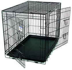 Pet lodge double 2024 door wire dog crate