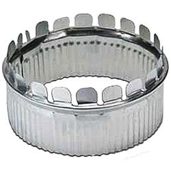 Gray Metal 8-313SE 8 in. Round Top Collar with Crimped