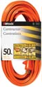 Coleman Cable Extension Cord Orange 50 Feet - 0529
