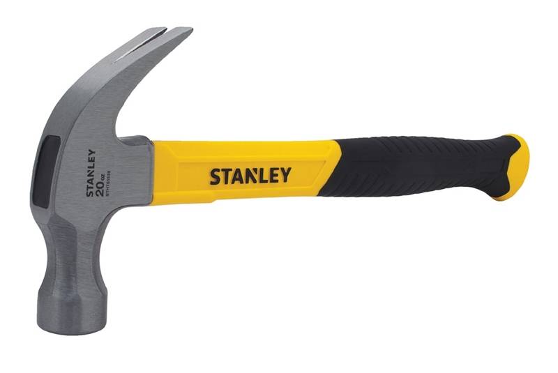 Stanley Tools 6530729 20 oz 13.25 in. Fiberglass Rip Claw Hammer, Heat Treated Steel