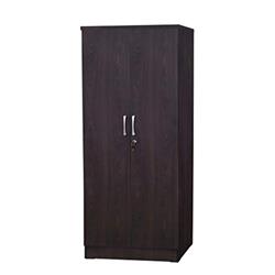 Better Home NW104-Tob Harmony Wood Two Door Armoire Wardrobe Cabinet&#44; Tobacco