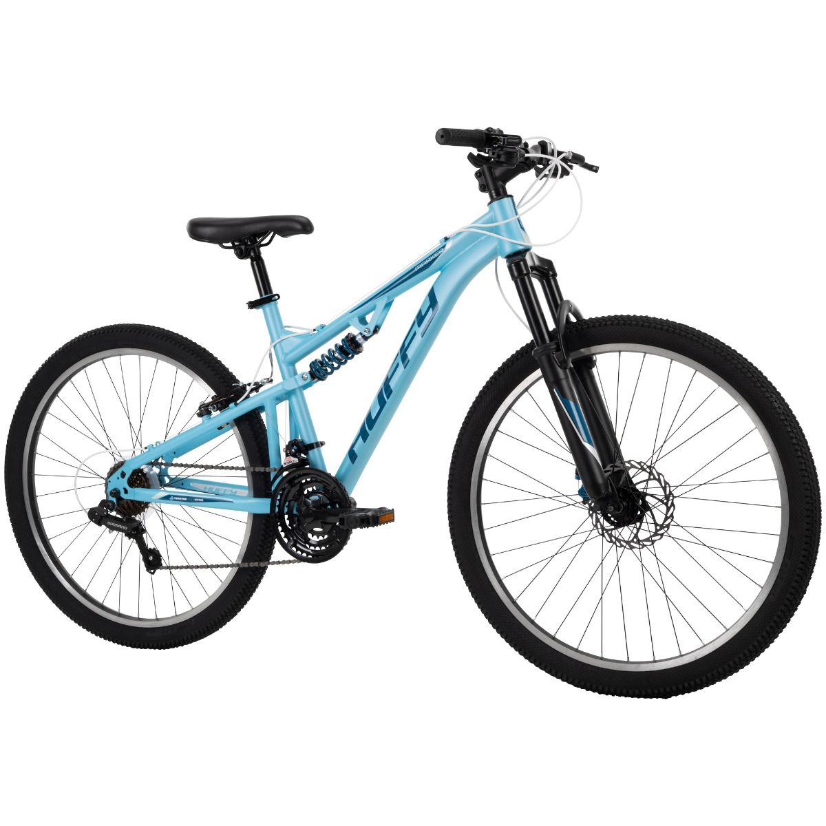 Huffy 26950 26 in. Marker Womens Full Suspension Mountain Bike, Blue