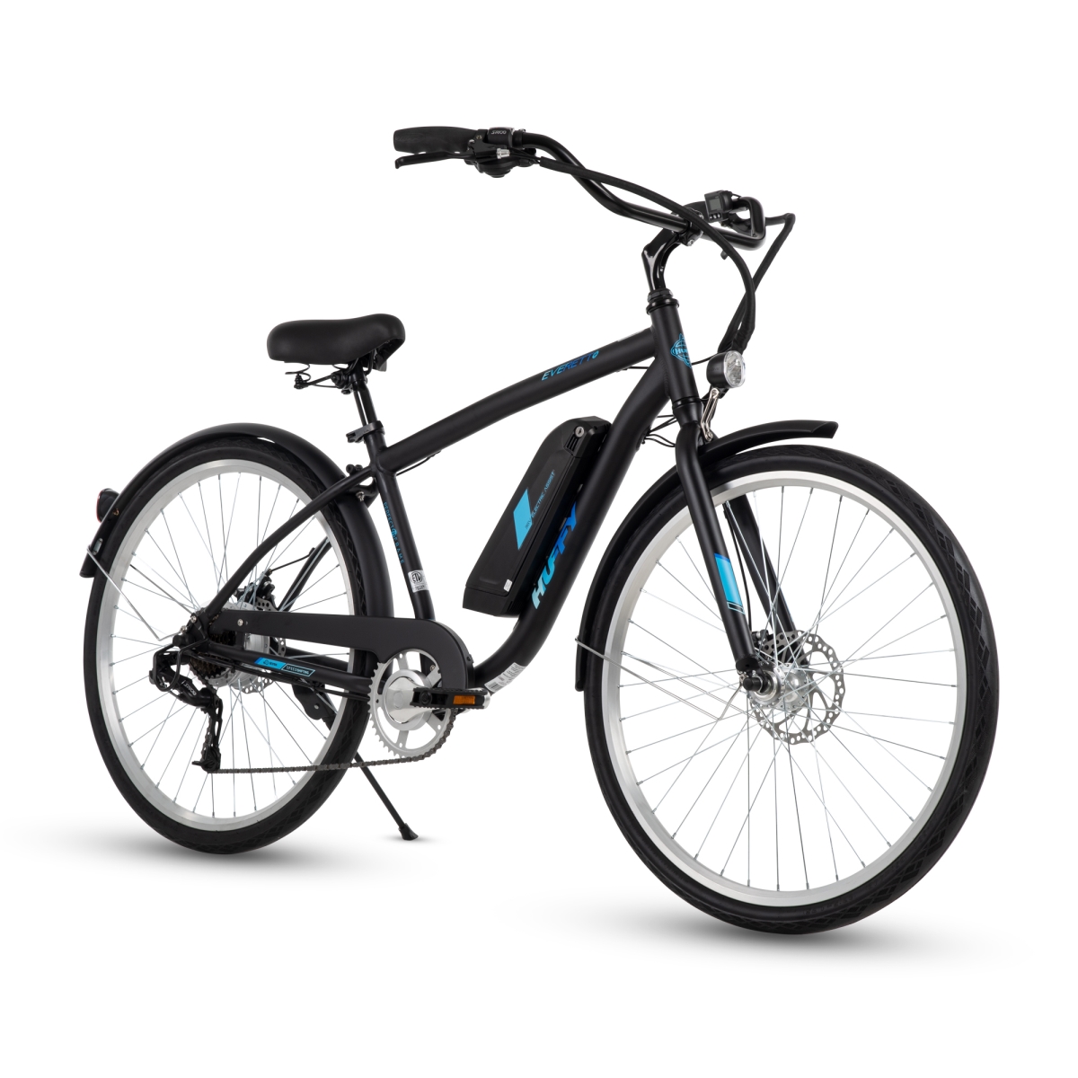E4860 Huffy Everett+ &' Electric Comfort Bike for Men - Pedal assist up  to 20MPH