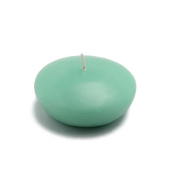 Jeco CFZ-054-6 3 in. Floating Candles, Aqua - 72 Piece