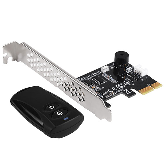 Silverstone Technologies ES02-PCIE 2.4G Wireless Remote Computer Power & Reset Switch PCIe Inteface