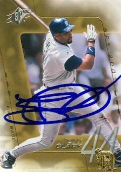 Autograph Warehouse 88681 Tony Clark Autographed Baseball Card Detroit Tigers 2001 Upper Deck Spx No. 29