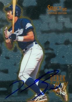 Autograph Warehouse Derek Bell autographed Baseball Card (Houston Astros) 1995 Pinnacle Select No.49