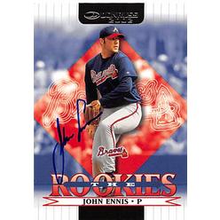 Autograph 123280 Atlanta Braves Ft 2002 Donruss The Rookies No. 19 John Ennis Autographed Baseball Card