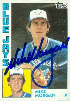 Autograph Warehouse 104311 Mike Morgan Autographed Baseball Card Toronto Blue Jays 1984 Topps No. 423