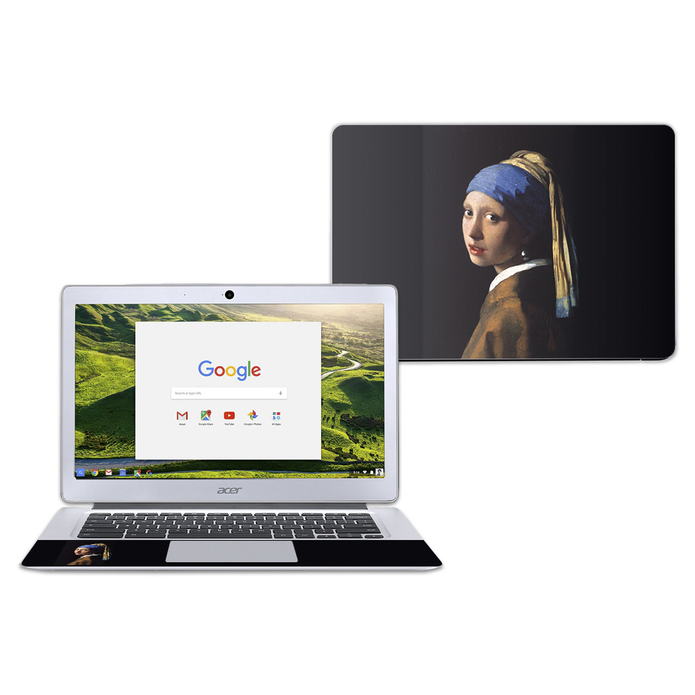 MightySkins ACCR14-Girl With Pearl Earring Skin for Acer Chromebook 14 in. CB3-431 - Girl with Pearl Earring