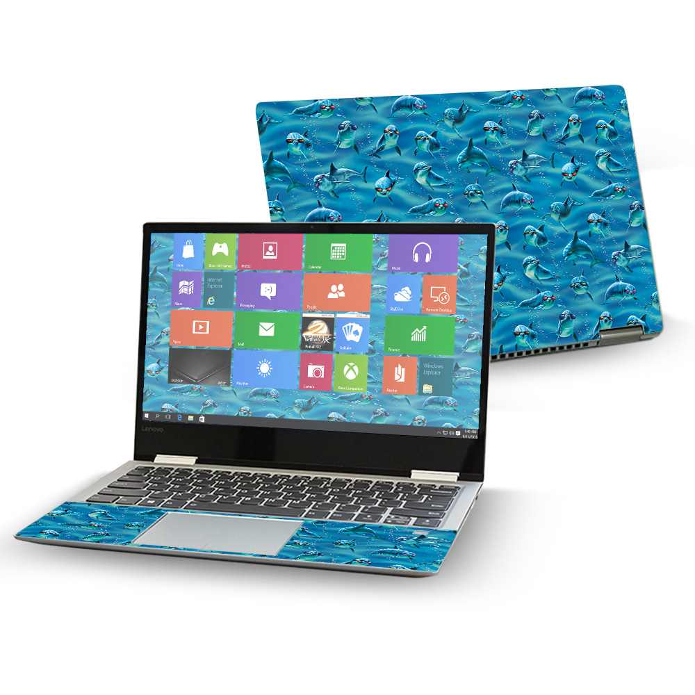 MightySkins LENY72013-Dolphin Gang 13 in. Skin Decal Wrap for Lenovo Yoga 720 2017 Sticker - Dolphin Gang