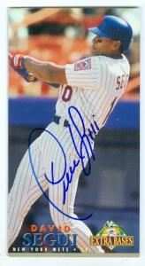 Autograph 120328 New York Mets 1994 Fleer No. 324 Extra Bases David Segui Autographed Baseball Card