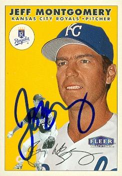 Autograph Warehouse 97763 Jeff Montgomery Autographed Baseball Card Kansas City Royals 2000 Fleer Tradition No. 244