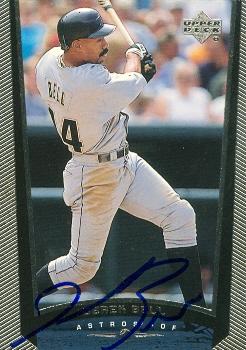 Autograph Warehouse Derek Bell autographed Baseball Card (Houston Astros) 1999 Upper Deck No.384