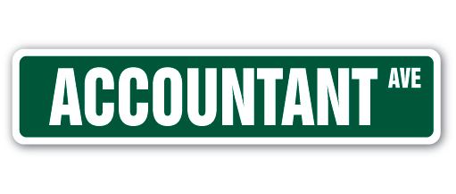 SignMission D-18-SS-ACCOUNTANT 4 x 18 in. Accountant Street Sign
