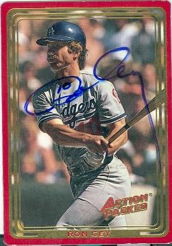 Autograph 156513 Los Angeles Dodgers 1993 Action Packed No. 163 Ron Cey Autographed Baseball Card