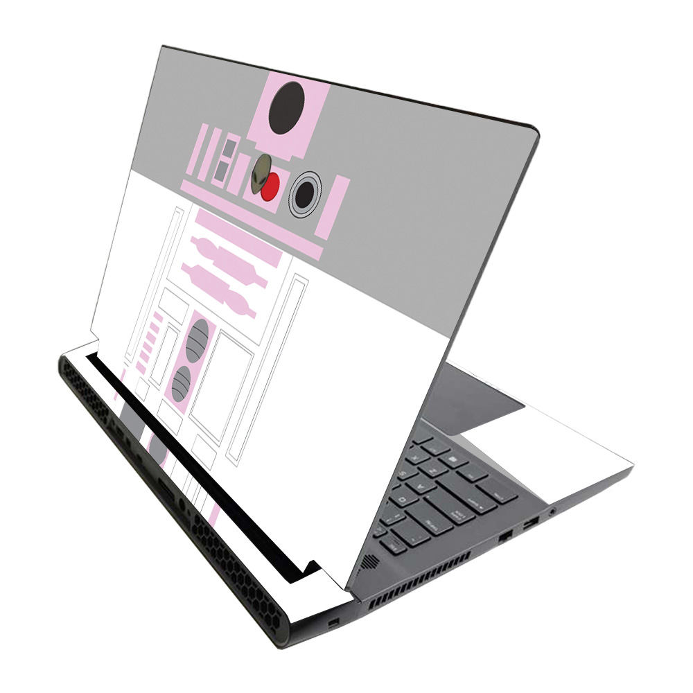 MightySkins ALWM17R320-Pink Cyber Bot Skin for Alienware M17 R3 2020 & M17 R4 2021 - Pink Cyber Bot