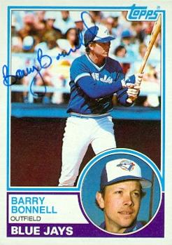 Autograph Warehouse 103034 Barry Bonnell Autographed Baseball Card Toronto Blue Jays 1983 Topps No. 766